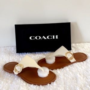 New Coach Lesli Monogram Buckle Sandal